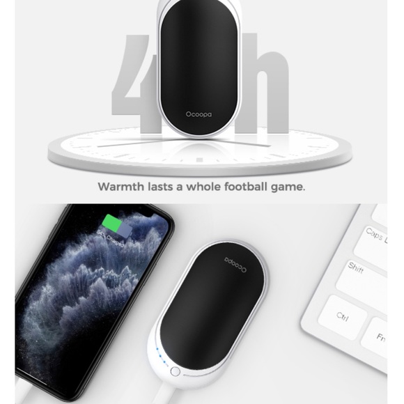 NWT OCOOPA Rechargeable Pocket Hand Warmer Gift Set w/FREE GWP - Picture 7 of 12